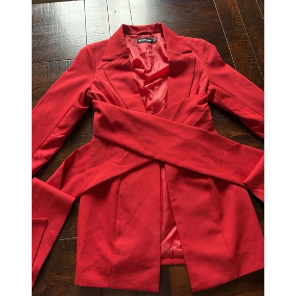 Pretty Little Thing Size 0 Women's Blazer with Oversized Tie - Picture 3 of 7